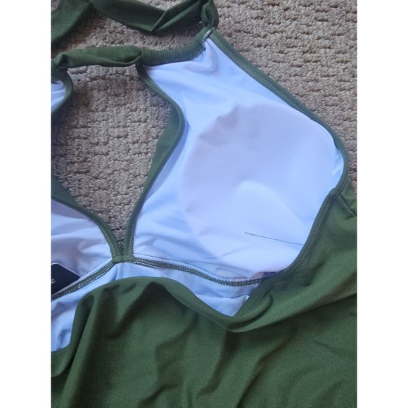 Aqua Eve One Piece Swimsuit Leopard Print Women’s Size 24W Padded Ruched NWT - Picture 7 of 11